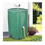 GZKDKZB Tragbares Regenwassernutzungssystem mit 250-Liter-Wasserspeichertank, faltbarem Regensammler...