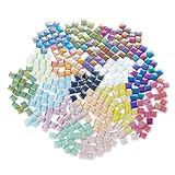 200 Stück/Beutel Quadratische Glas-Mosaik-Fliesen für DIY Handwerk Lieferanten...