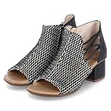 Rieker Damen Sandalette in schwarz-kombi - Gr. 38