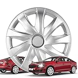 Walser Premium Radkappen Drifter, 4er Set Radkappen Auszeichnung Sehr Gut*, Radzierblenden 15 Zoll,...