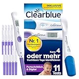 Clearblue Kinderwunsch Kombipack Fortschrittlich & Digital, 10 Ovulationstests + 1 digitale...