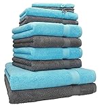 Betz Premium Frottier Handtuch-Set 10-teilig - 2X Duschtücher - 4X Handtücher - 2X Gästetücher -...