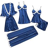 Sommer Nachtwäsche Kurzarm Pyjama Set Kurz/Ärmellos Damen Zweiteiler Lounge Set Frauen Nachthemd...