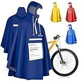 Regenponcho Fahrrad extra wasserdicht und robust - TEST SEHR GUT - Premium Regencape Fahrrad mit...