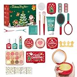 Fyrdyn Kinderschminke,Realistisches Weihnachts Kosmetik Set Für Kinder - Interaktives Schminkspiel...