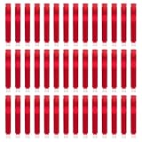 Healeved Tintenpatronen 50 Stück Rot 34mm für Füllfederhalter mit Einfacher Handhabung für Büro...