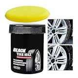 Generico Reifenpolitur – Felgenpflege 150 g – wasserdichter Schwamm zum Reinigen von schwarzen...