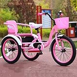 Dreirad-Fahrrad, Kinderdreirad, Jungen- und Mädchendreirad, höhenverstellbar, Dreirad-Fahrräder,...