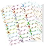 Molain 300 Stück Namensaufkleber Kinder, Wasserfest Namensschilde Babyflaschen-Etiketten...