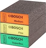 Bosch Accessories Bosch Professional 3X Expert S471 Standard Blöcke (Schleifschwamm für Weichholz,...