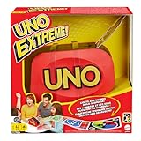 Mattel Games UNO Extreme, UNO Kartenspiel für die Familie, mit Kartenwerfer, Reisespiel oder Spiel...