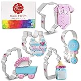 Ausstechformen von Ann Clark USA - Keksausstecher für Babyparty, 5-Teiliges Set, Strampler,...