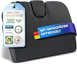 Healthfix® Keilkissen zur Verbesserung der Sitzhaltung - Bequemes ergonomisches Sitzkeil für...