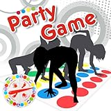 Foesihep Twisting Spiel für Kinder Familien, Bodenspiel Mit Spinner Spielmatte, Indoor Outdoor...