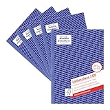 AVERY Zweckform 1720-5 Lieferschein (DIN A5, selbstdurchschreibend, 2 x 40 Blatt) im 5er Pack weiß,...