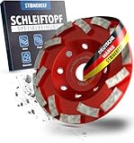 Betonschleifer [125x22.2x20] Betonfräse, Schleifteller 125mm, Estrichschleifer - Schleifscheibe...