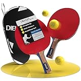 Dieker Sports Tischtennis Set für Kinder und Erwachsene [inkl. Videokurs] 2 * Tischtennisschläger...