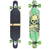 Flex3 bis 68kg - Camber Longboard (Flex3 bis 68kg, grün TK - Ahornholz)