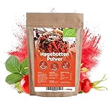 Hagebuttenpulver BIO (1kg - 1000g) | ganze Hagebutte gemahlen 100% ECHTES Hagebutten Pulver in...