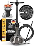 M. ROSENFELD Wasserpfeife Komplett XXL - 75cm Hookah mit Steckbowl, innovativem Ausblassystem,...