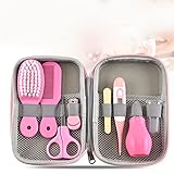 8-in-1-Pflege-Set für Babys, mit Haarbürste, Nagelknipser, Nasenreiniger, Finger-Zahnbürste,...