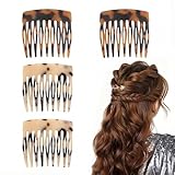 Xanthelle Haarkamm zum Stecken, 4er Pack French Combs, Französische Haarspange, Steckkamm für die...