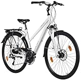 DACAPO Trekkingrad Damen 28'' Firenze 200 weiß 24 Gänge RH 48 cm mechanische Scheibenbremsen