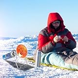 Vibsky Tragbare Gasheizung für den Außenbereich, 1,0 kW Propan-Butan-Zeltwärmer mit...