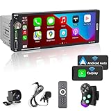 [Wireless] Alondy Autoradio 1Din mit 6.9 Zoll Bildschirm, Kompatibel mit Apple CarPlay...