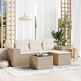 THOYTOUI 5-TLG. Garten-Sofagarnitur, Möbelsets Garden Furniture Sets Gartengarnitur Set...