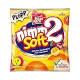 nimm2 Soft – 1 x 345g Maxi Pack – Gefüllte Kaubonbons in vier Sorten mit Fruchtsaft und...