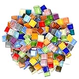 Quadratische Mosaiksteine 500g Mini Mosaik Steine Bunt Mosaiksteine zum Basteln DIY Badezimmer...