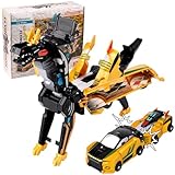 Dandin 2 Stück Transformierendes Auto Roboter Spielzeug, Einhorn Roboter, Kollision Deformation...