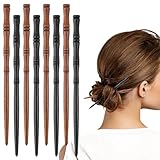 Gjinxi Retro Wooden Hair Holz Haarstäbchen 8 Stück Haarnadel Handarbeit, Bambus Form Chinesische...