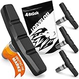 LOEVELOSI V-Brake Bremsbeläge Fahrrad 2 Paar Fahrrad Bremsbacken 60 mm für V-Bremse U-Bremse 4...