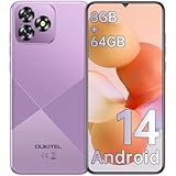 OUKITEL C53 Android 14 Smartphone Ohne Vertrag - 8GB +64GB/1TB Handy Ohne Vertrag, Octa Core 6,6'...