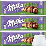 Milka Ganze Haselnuss Schokolade Großtafel 3er Pack (3x270g Tafel) + usy Block