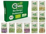 Green SEEDS - BIO Keimsorten Probierset Sprossen Samen & Microgreens zum selbst züchten - Saatgut...