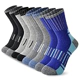 BISOUSOX 4 Paare Merino Wollsocken Kinder Winter Merino Wandersocken Kinder 4-7/8-12 Jahre Alt Dicke...