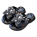 Kleinkind Mädchen Hausschuhe,Trendy Bowknot Perle Pantoffeln Sommer Leichte Rutschfeste Sandalen...