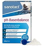 sanotact pH-Basenbalance Pulver • 200g Basenpulver zum Einnehmen • Entsäuerungskur mit...