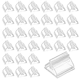 LXUEJIE 40 Stück Kartenständer Kunststoff, Klare Tischkartenhalter Kleiner Fotohalter für...