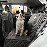 Rudelkönig Hundedecke Auto Rückbank - Wasserabweisende Autodecke für Hunde mit Seitenschutz und...
