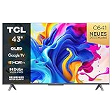 TCL C641 QLED 4K UHD Fernseher 43 Zoll (108cm), 120 Hz Gaming, HDR10+, Dolby Vision, Dolby Atmos,...
