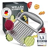 Edelfeld Wellenschneider für Pommes, Obst & Gemüse [TESTSIEGER] - Spülmaschinengeeignetes...