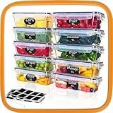 Hibisaws Frischhalteboxen 100% Luftdicht mit Deckel, 10 Stück à 1L, BPA-frei - Ideal für...