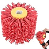 Schleifbürsten: 80 Körnung, 100mm Breite - 120mm Ø | Schleifwalze geeignet, Nylonbürste für...