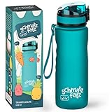 schmatzfatz Trinkflasche Kinder Auslaufsicher 0,5L, Sport Trinkflasche Schule zum Wandern &...