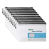 10 Pack Dokumententasche A5, Ipow Reißverschlussbeutel Mesh Zipper Taschen Beutel Set für Datei,...