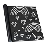 Relaxdays Tafelfolie selbstklebend, Tür, Kühlschrank & Wand, beschreibbar & abwischbar, 200x45 cm,...